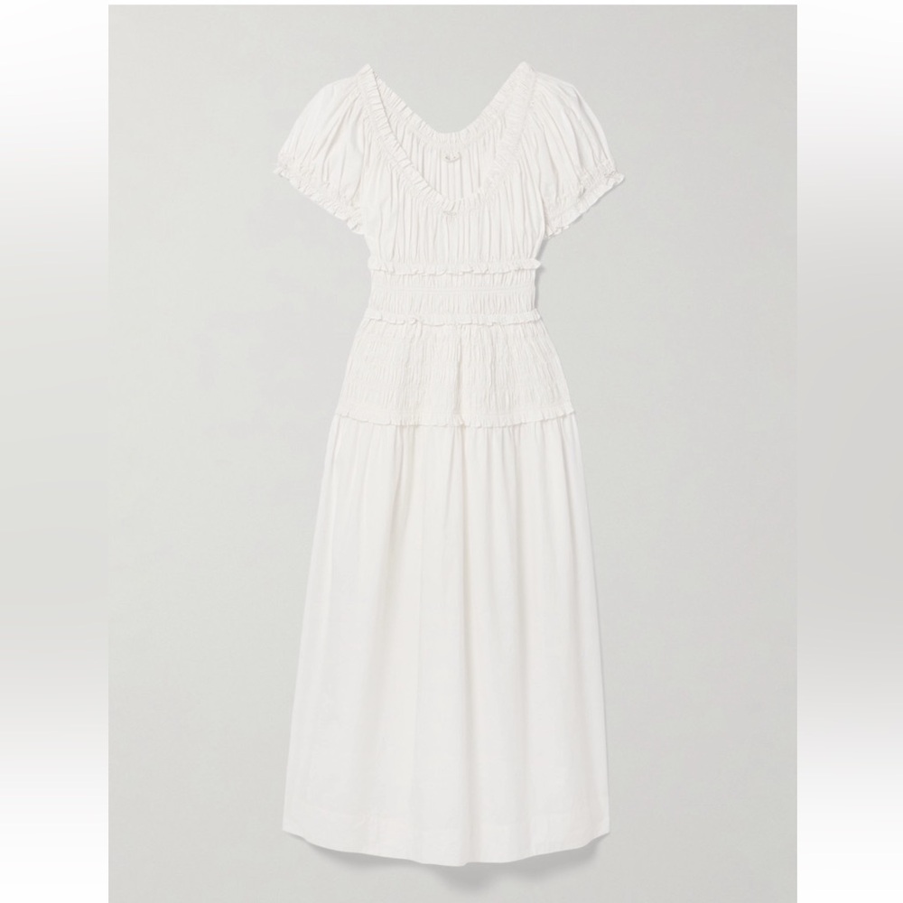 Worn once Doen Leanne Dress in white size small